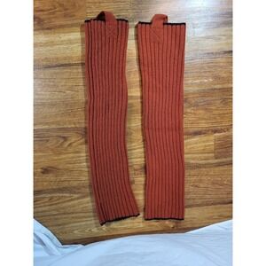 Boss Hugo Boss Pumpkin Orange Made In Italy 100% Wool Leg Warmer XS
